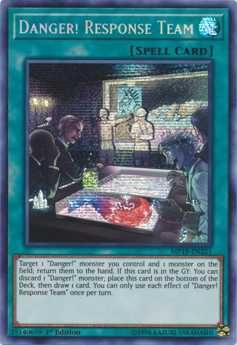 Danger! Response Team [MP19-EN221] Prismatic Secret Rare | Shuffle n Cut Hobbies & Games