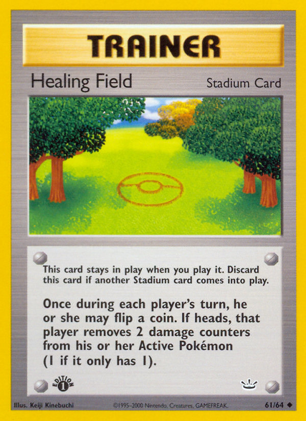 Healing Field (61/64) [Neo Revelation 1st Edition] | Shuffle n Cut Hobbies & Games