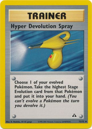 Hyper Devolution Spray (73/75) [Neo Discovery Unlimited] | Shuffle n Cut Hobbies & Games