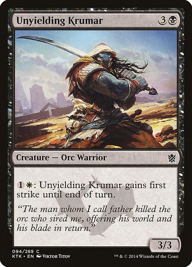 Unyielding Krumar [Khans of Tarkir] | Shuffle n Cut Hobbies & Games