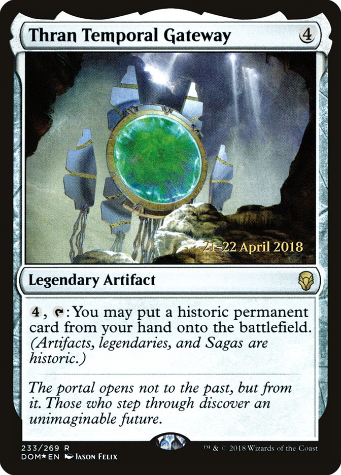 Thran Temporal Gateway [Dominaria Prerelease Promos] | Shuffle n Cut Hobbies & Games