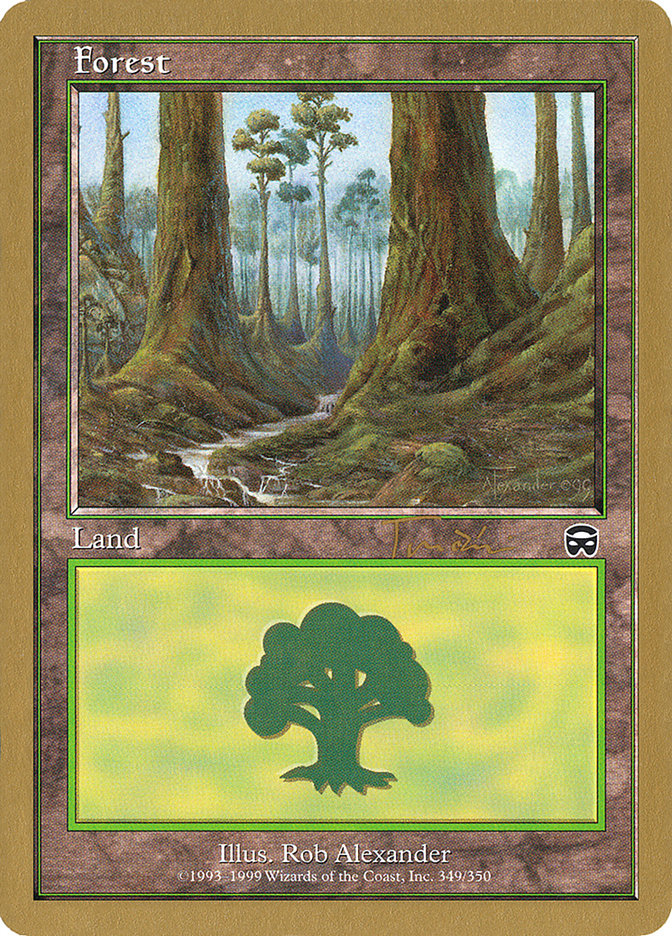 Forest (jt349) (Jan Tomcani) [World Championship Decks 2001] | Shuffle n Cut Hobbies & Games