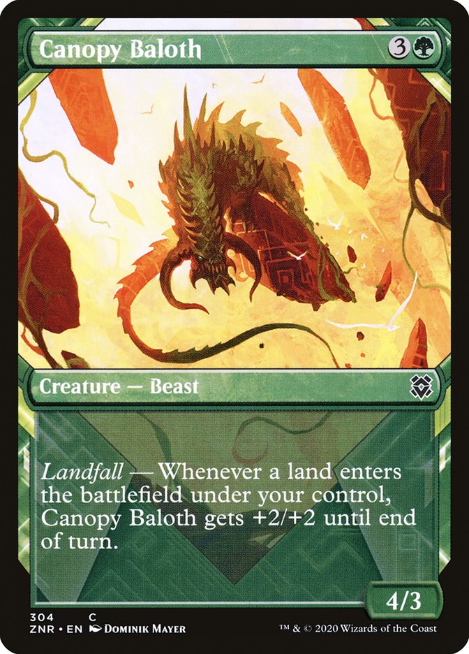 Canopy Baloth (Showcase) [Zendikar Rising] | Shuffle n Cut Hobbies & Games