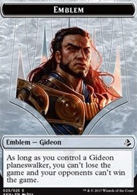 Gideon of the Trials Emblem // Zombie Double-Sided Token [Amonkhet Tokens] | Shuffle n Cut Hobbies & Games