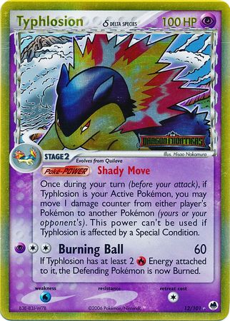 Typhlosion (12/101) (Delta Species) (Stamped) [EX: Dragon Frontiers] | Shuffle n Cut Hobbies & Games