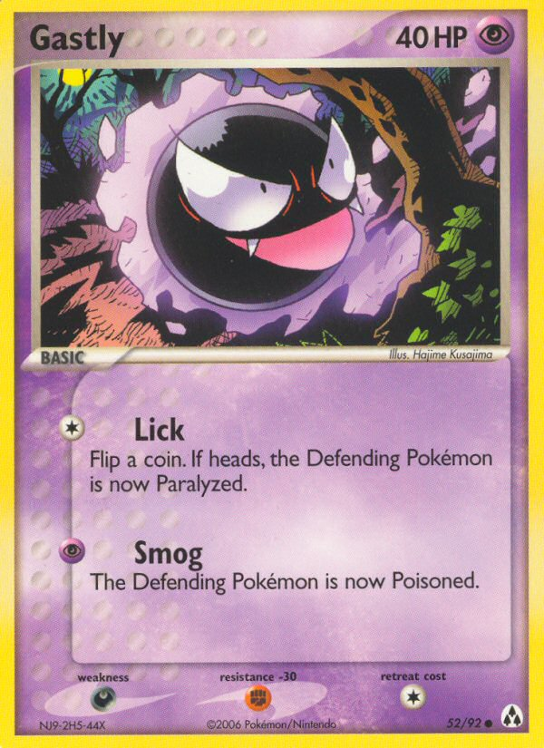 Gastly (52/92) [EX: Legend Maker] | Shuffle n Cut Hobbies & Games