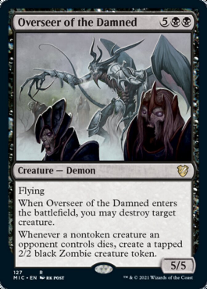 Overseer of the Damned [Innistrad: Midnight Hunt Commander] | Shuffle n Cut Hobbies & Games