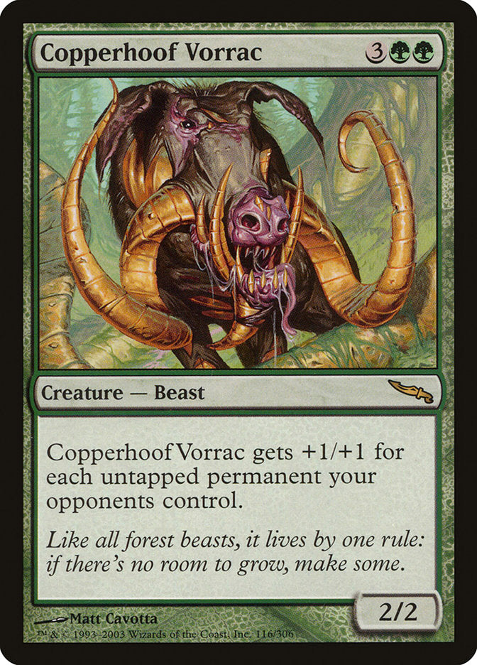 Copperhoof Vorrac [Mirrodin] | Shuffle n Cut Hobbies & Games