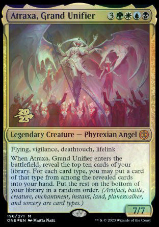 Atraxa, Grand Unifier [Phyrexia: All Will Be One Prerelease Promos] | Shuffle n Cut Hobbies & Games