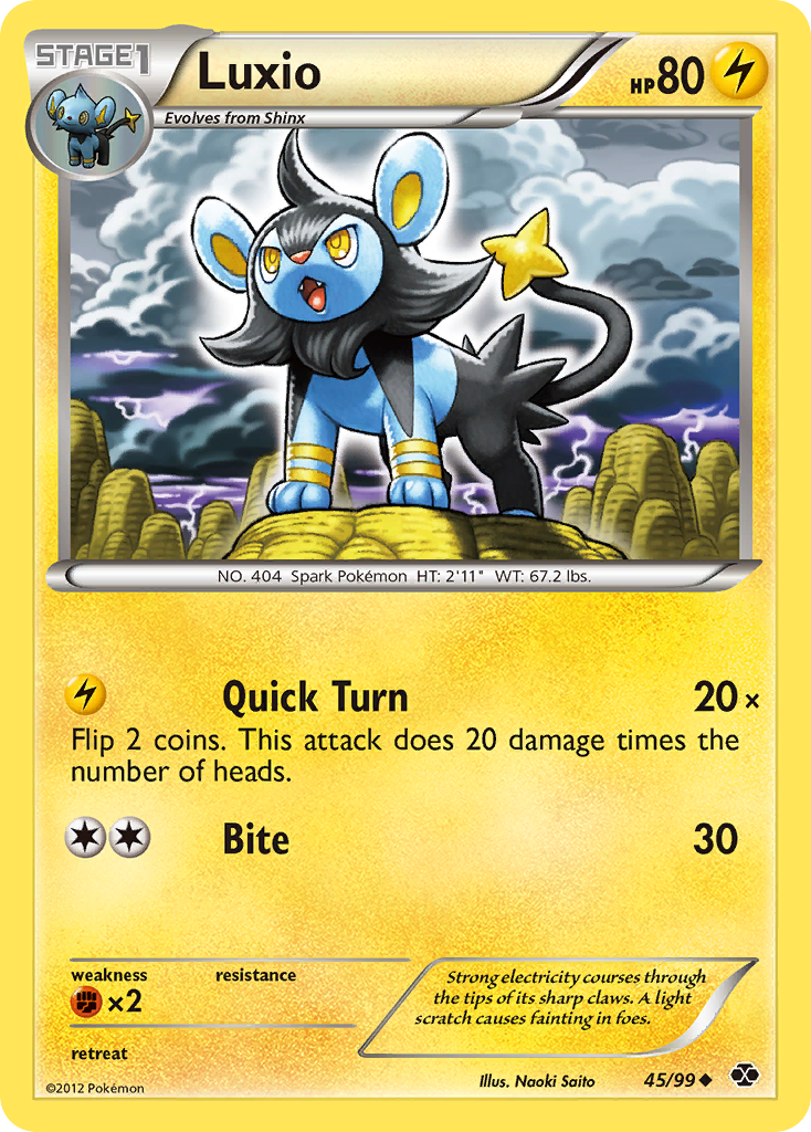 Luxio (45/99) [Black & White: Next Destinies] | Shuffle n Cut Hobbies & Games