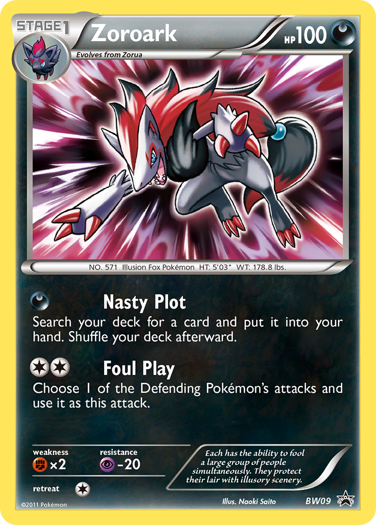 Zoroark (BW09) [Black & White: Black Star Promos] | Shuffle n Cut Hobbies & Games