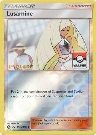 Lusamine (153a/156) (League Challenge Alt Art 1st Place) [Sun & Moon: Ultra Prism] | Shuffle n Cut Hobbies & Games