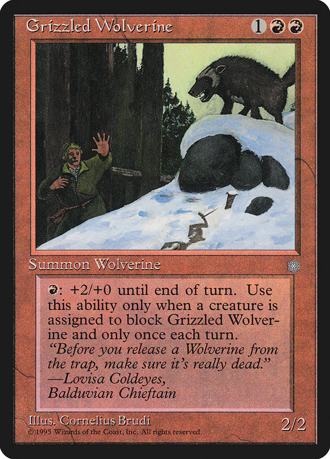 Grizzled Wolverine [Ice Age] | Shuffle n Cut Hobbies & Games