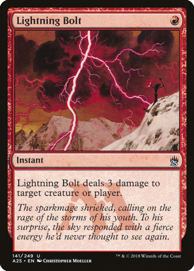 Lightning Bolt [Masters 25] | Shuffle n Cut Hobbies & Games