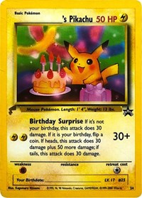 Pikachu (24) (Birthday) [Pikachu World Collection Promos] | Shuffle n Cut Hobbies & Games