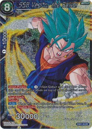 SSB Vegito, the Savior (Foil) (EX01-04) [Mighty Heroes] | Shuffle n Cut Hobbies & Games