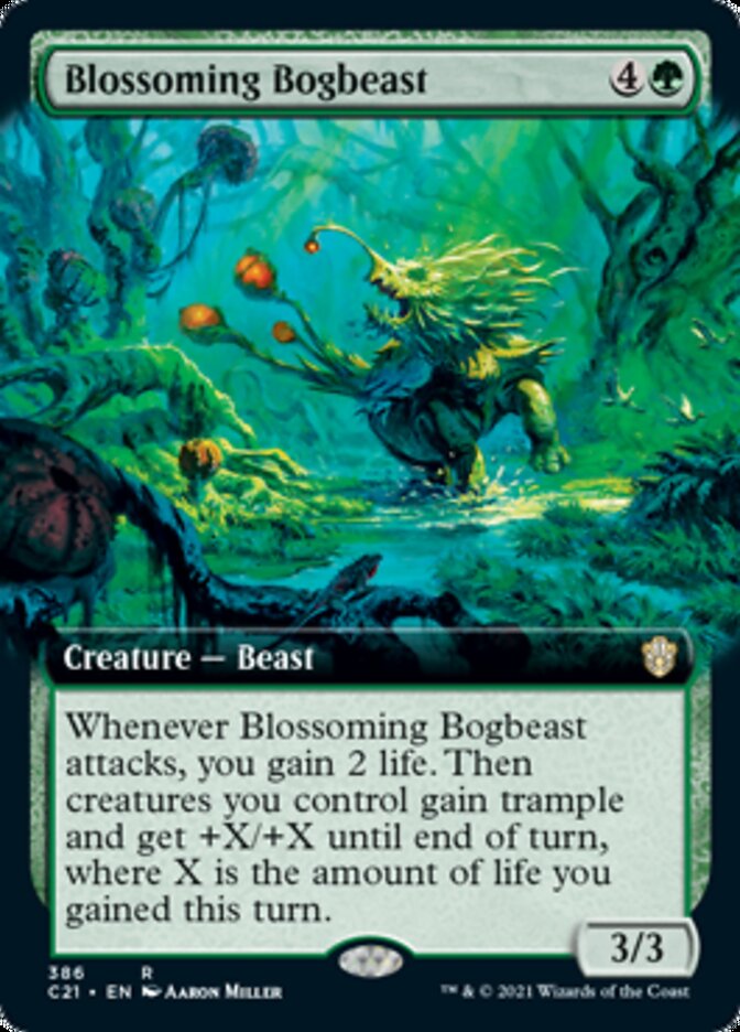 Blossoming Bogbeast (Extended Art) [Commander 2021] | Shuffle n Cut Hobbies & Games