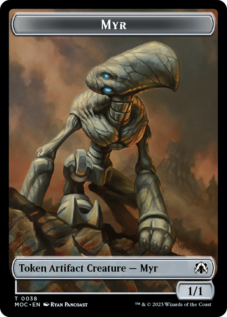 Phyrexian Germ // Myr Double-Sided Token [March of the Machine Commander Tokens] | Shuffle n Cut Hobbies & Games