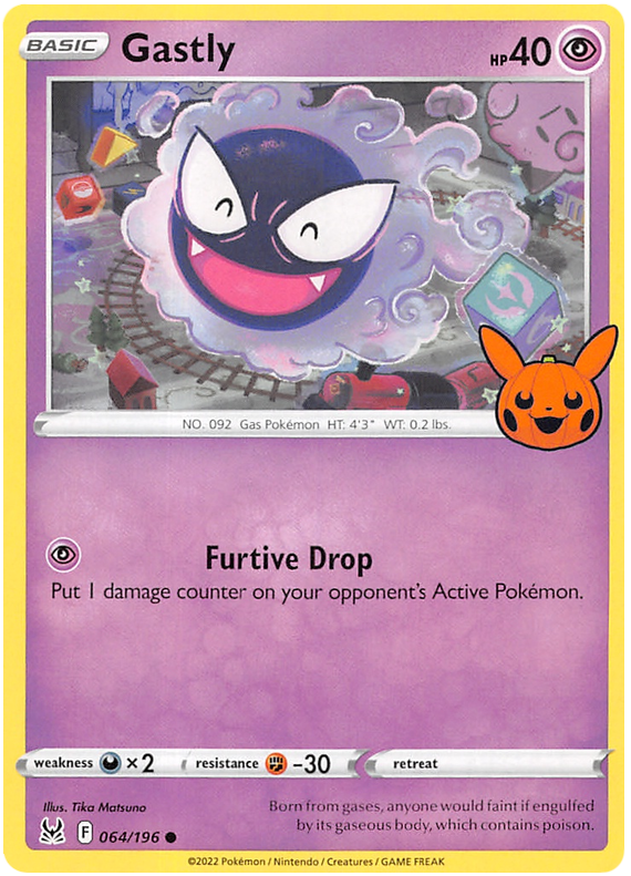 Gastly (064/196) [Trick or Trade 2023] | Shuffle n Cut Hobbies & Games