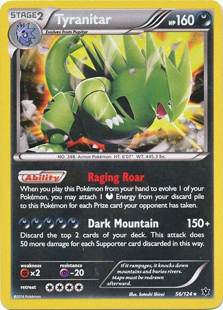 Tyranitar (56/124) (Cosmos Holo) [XY: Fates Collide] | Shuffle n Cut Hobbies & Games