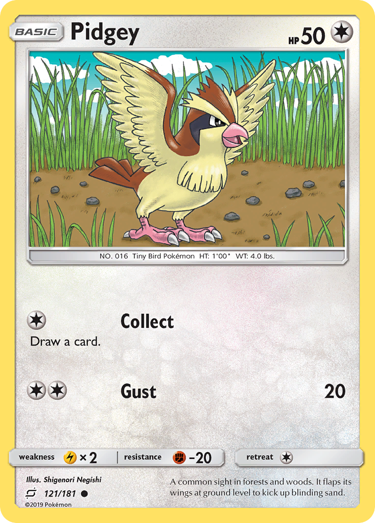 Pidgey (121/181) [Sun & Moon: Team Up] | Shuffle n Cut Hobbies & Games