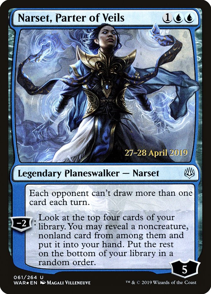 Narset, Parter of Veils [War of the Spark Prerelease Promos] | Shuffle n Cut Hobbies & Games