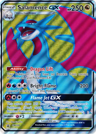 Salamence GX (SM139) (Jumbo Card) [Sun & Moon: Black Star Promos] | Shuffle n Cut Hobbies & Games