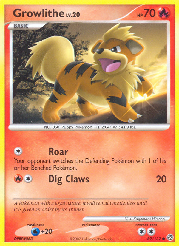 Growlithe (89/132) [Diamond & Pearl: Secret Wonders] | Shuffle n Cut Hobbies & Games