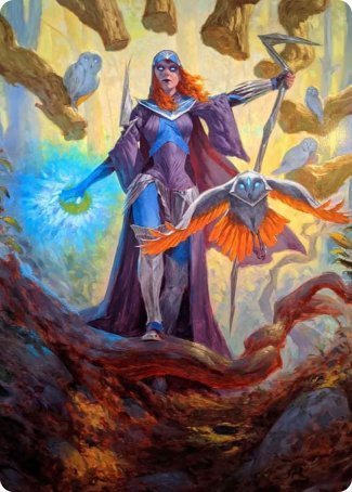 Kasmina, Enigma Sage Art Card [Strixhaven: School of Mages Art Series] | Shuffle n Cut Hobbies & Games