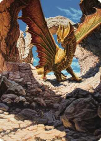 Ancient Brass Dragon Art Card (02) [Commander Legends: Battle for Baldur's Gate Art Series] | Shuffle n Cut Hobbies & Games