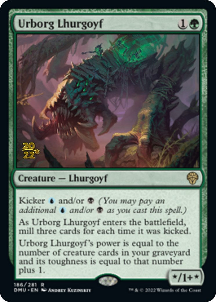 Urborg Lhurgoyf [Dominaria United Prerelease Promos] | Shuffle n Cut Hobbies & Games