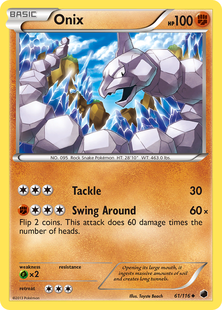 Onix (61/116) [Black & White: Plasma Freeze] | Shuffle n Cut Hobbies & Games