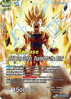 Son Gohan // SS2 Son Gohan, Pushed to the Brink (BT13-031) [Supreme Rivalry Prerelease Promos] | Shuffle n Cut Hobbies & Games