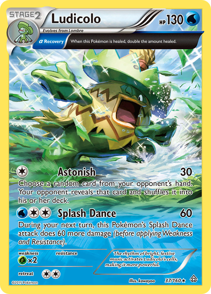 Ludicolo (37/160) [XY: Primal Clash] | Shuffle n Cut Hobbies & Games