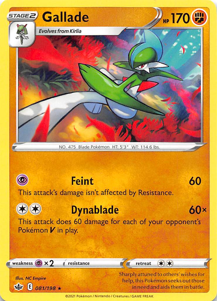 Gallade (081/198) [Sword & Shield: Chilling Reign] | Shuffle n Cut Hobbies & Games