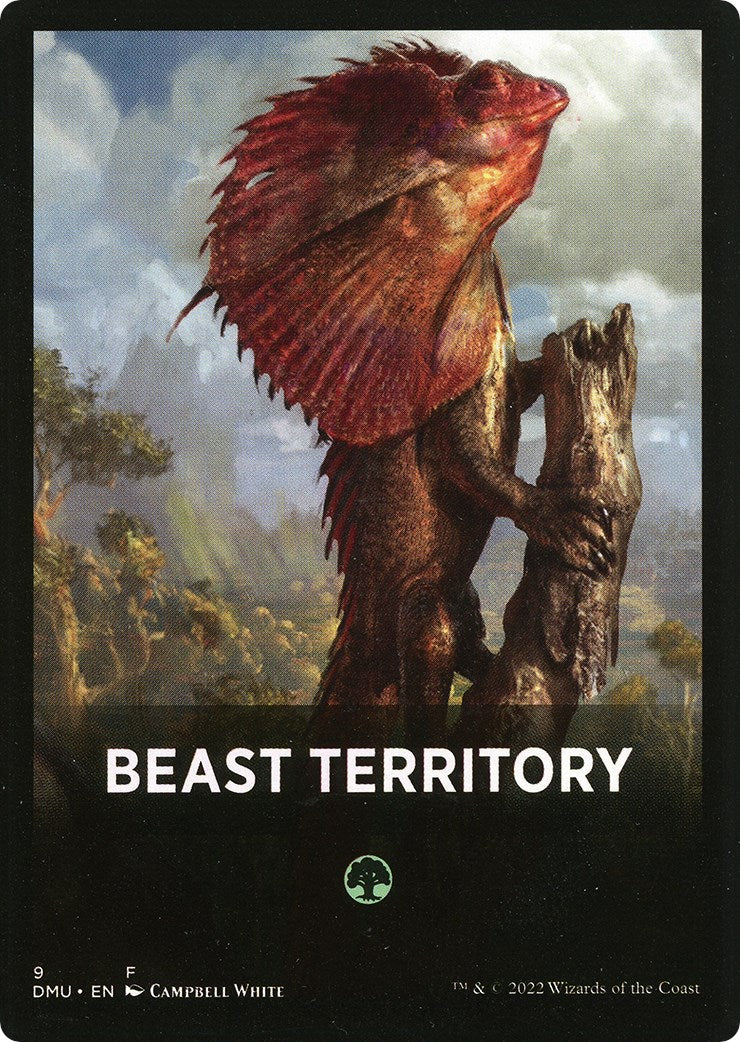 Beast Territory Theme Card [Dominaria United Tokens] | Shuffle n Cut Hobbies & Games
