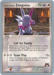 Team Magma's Zangoose (23/95) (Magma Spirit - Tsuguyoshi Yamato) [World Championships 2004] | Shuffle n Cut Hobbies & Games