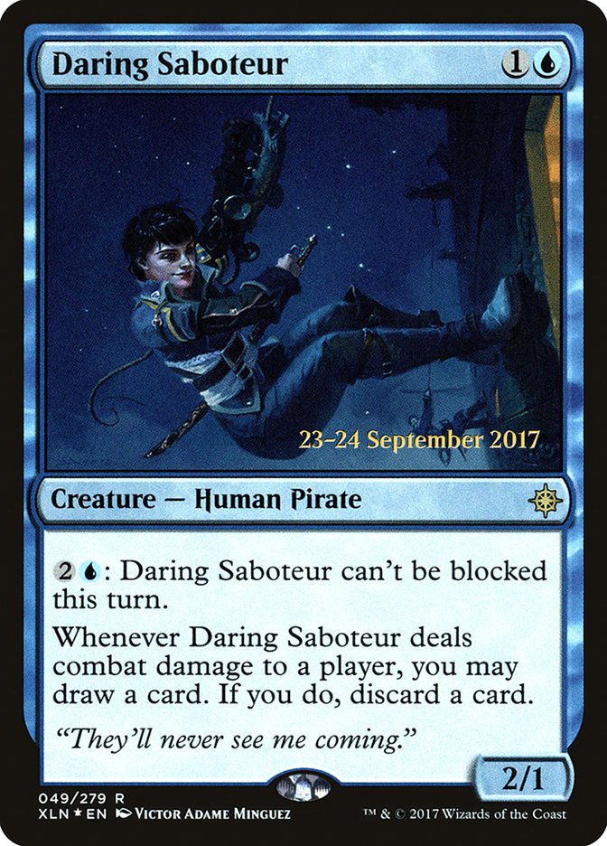 Daring Saboteur [Ixalan Prerelease Promos] | Shuffle n Cut Hobbies & Games