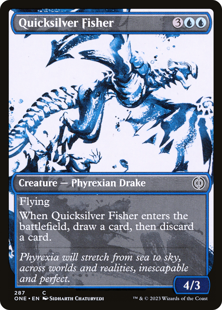 Quicksilver Fisher (Showcase Ichor) [Phyrexia: All Will Be One] | Shuffle n Cut Hobbies & Games