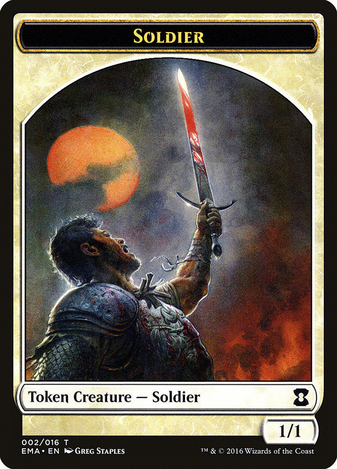 Soldier Token [Eternal Masters Tokens] | Shuffle n Cut Hobbies & Games