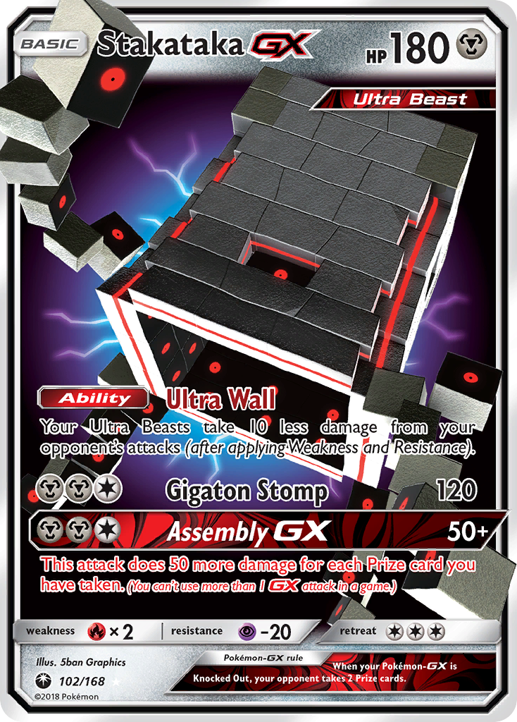 Stakataka GX (102/168) [Sun & Moon: Celestial Storm] | Shuffle n Cut Hobbies & Games