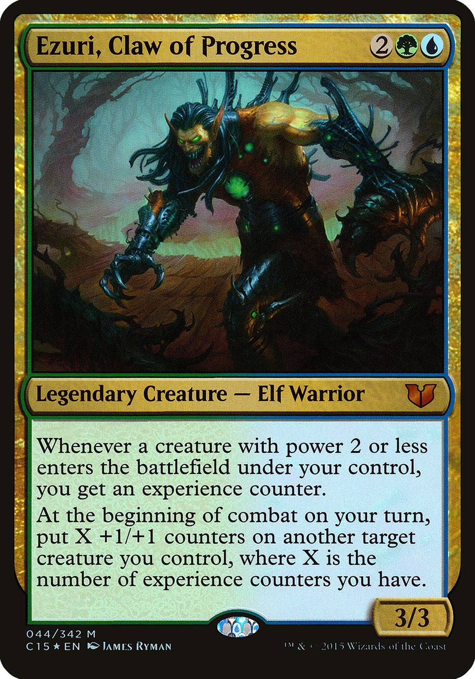 Ezuri, Claw of Progress (Oversized) [Commander 2015 Oversized] | Shuffle n Cut Hobbies & Games