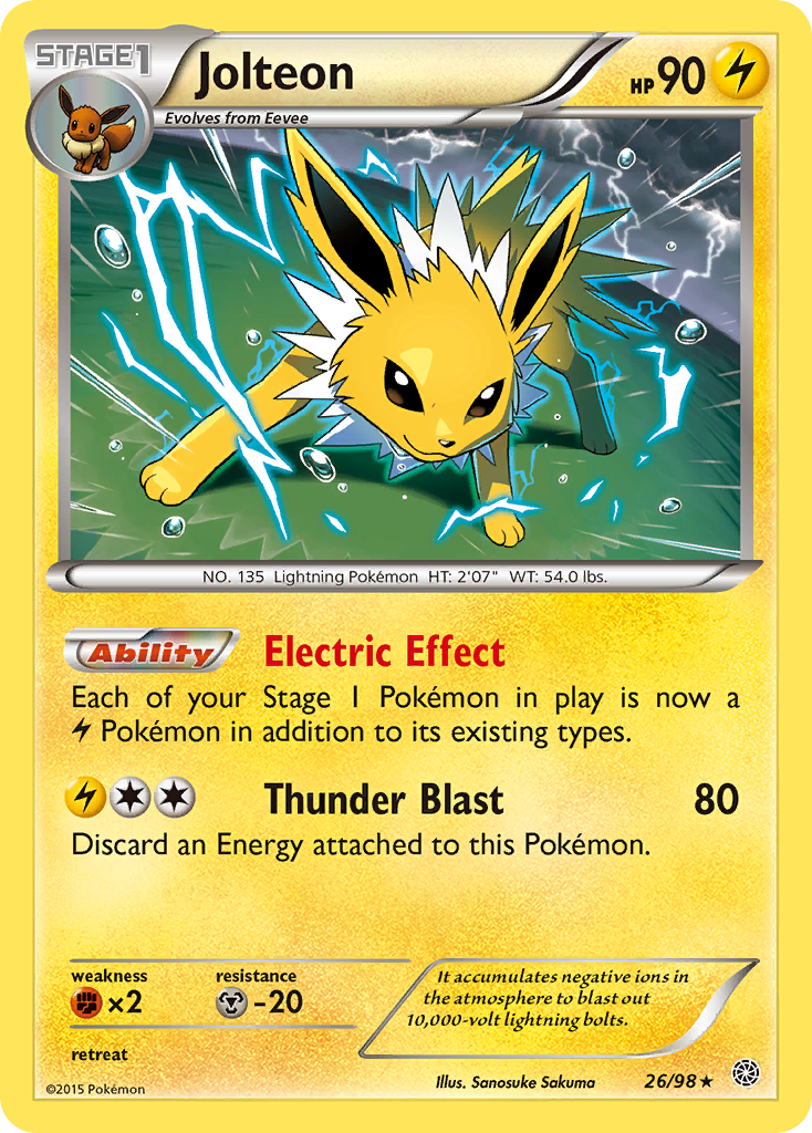 Jolteon (26/98) [XY: Ancient Origins] | Shuffle n Cut Hobbies & Games