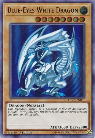 Blue-Eyes White Dragon (Version 2) [LCKC-EN001] Ultra Rare | Shuffle n Cut Hobbies & Games