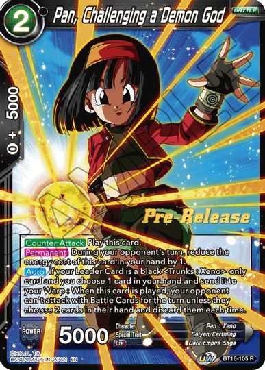 Pan, Challenging a Demon God (BT16-105) [Realm of the Gods Prerelease Promos] | Shuffle n Cut Hobbies & Games