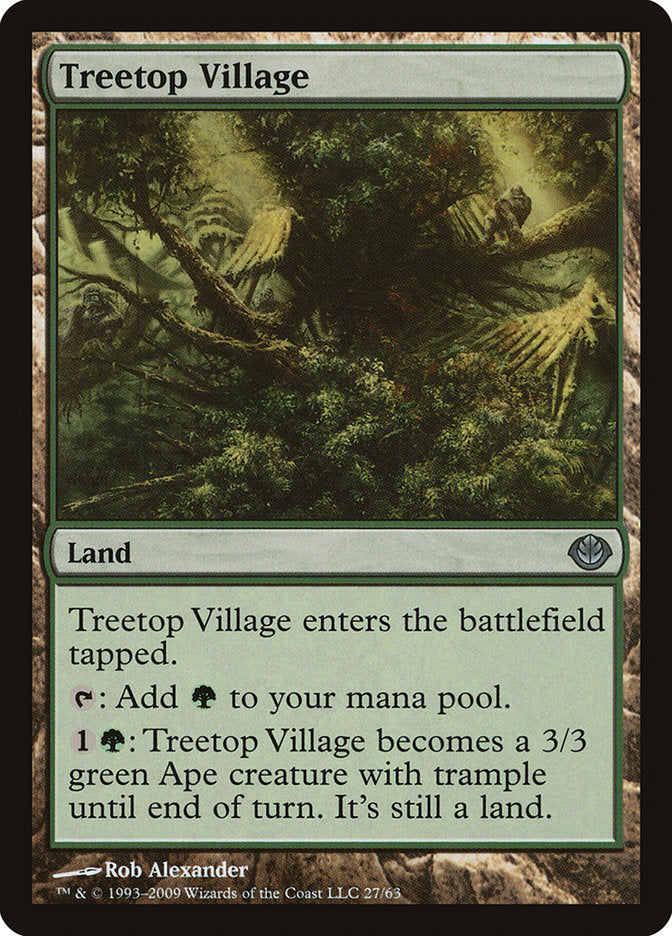 Treetop Village [Duel Decks: Garruk vs. Liliana] | Shuffle n Cut Hobbies & Games