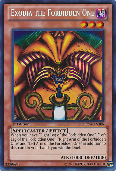 Exodia the Forbidden One [LCYW-EN306] Secret Rare | Shuffle n Cut Hobbies & Games