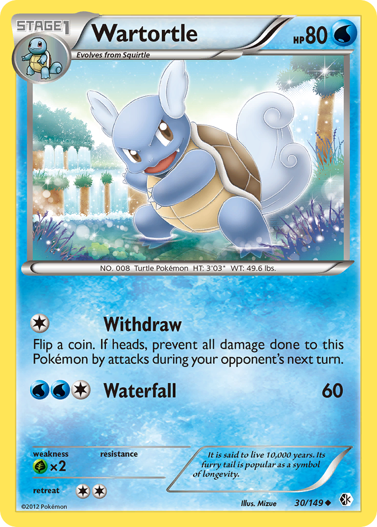 Wartortle (30/149) [Black & White: Boundaries Crossed] | Shuffle n Cut Hobbies & Games