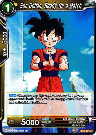 Son Gohan, Ready for a Match [BT6-084] | Shuffle n Cut Hobbies & Games