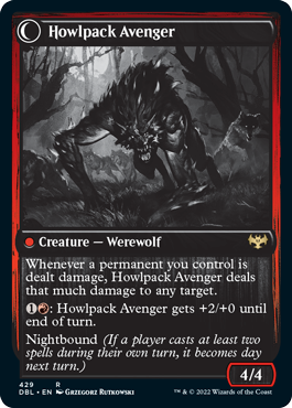 Ill-Tempered Loner // Howlpack Avenger [Innistrad: Double Feature] | Shuffle n Cut Hobbies & Games